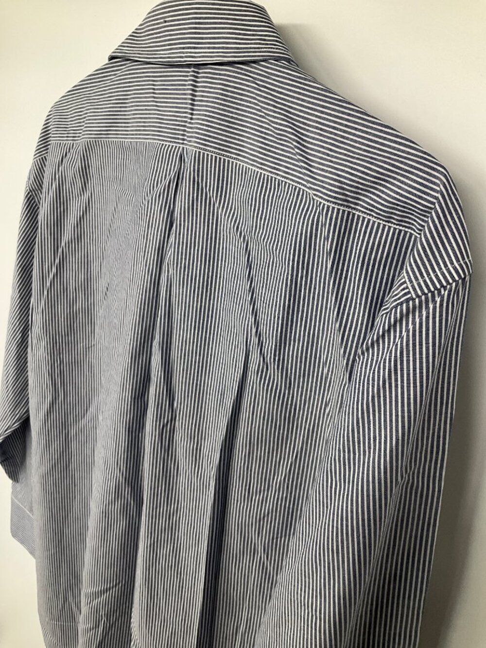 Banana Republic size Small NEW Blue white stripe button-front blouse - Picture 8 of 8